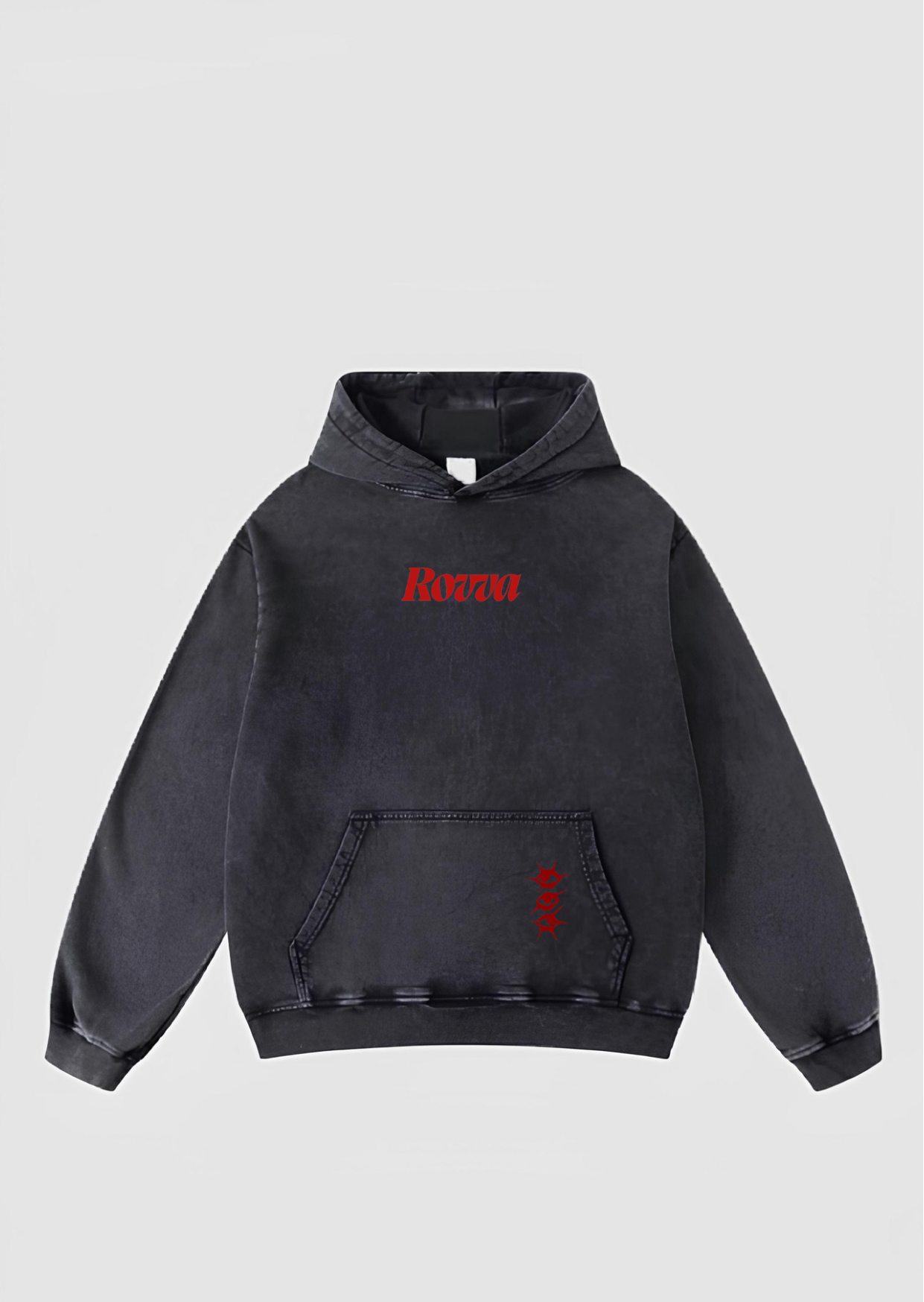 Rovva-stone black hoodie